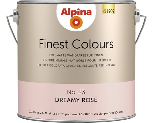Alpina Finest Colours sans conservateurs Dreamy Rose 2.5 l