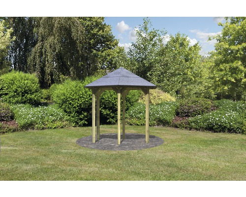 Pavillon Karibu Eco Munster 235x208 cm traité en autoclave par imprégnation