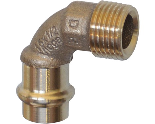 Raccord à compression Viega Sanpress avec contour SC coude 15mmx1/2" filetage extérieur 112950 Raccord à compression Viega Sanpress avec contour SC coude 15mmx1/2" filetage extérieur 112950