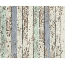 Papier peint avec motif de planches de bois
