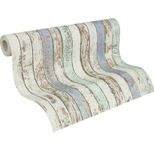 Rouleau de papier peint avec motif de planches de bois