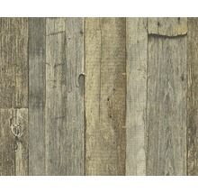 Papier peint avec motif de planches de bois