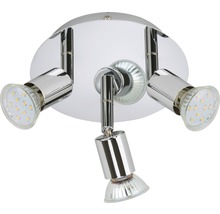 LED Bad Deckenleuchte 3-flammig 3W GU10 chrom-thumb-1 LED Bad Deckenleuchte 3-flammig 3W GU10 chrom-thumb-1