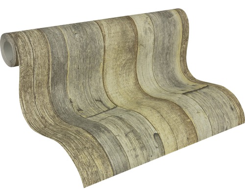 Rouleau de papier peint aspect bois