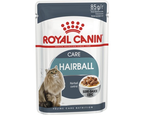 Pâtée pour chat ROYAL CANIN Hairball Care en sauce 12x85 g Royal Canin Aliment pour chat Hairball Care, sachet de 85 grammes