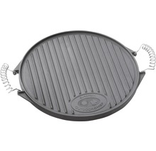 Gusseisen Grillplatte mit Griffen