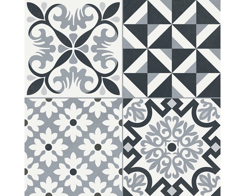Dekorative Fliesen mit verschiedenen Mustern für Wand und Boden
