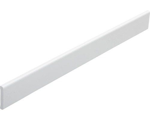 Baguette de recouvrement PVC 4.5x25x2500 mm blanche Plinthe en plastique