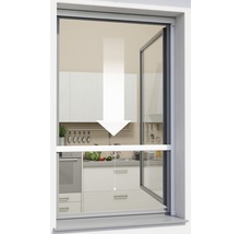 Moustiquaire Windhager PLUS store de fenêtre sans perçage blanc 100x160 cm-thumb-3