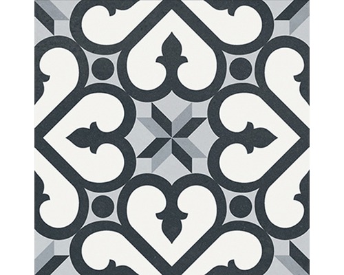 Dekorative Bodenfliese mit geometrischem Muster