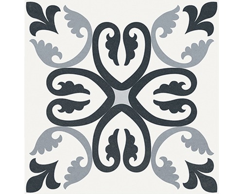 Dekorfliese mit floralem Muster