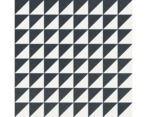 Quadratische Fliese mit geometrischem Dreiecksmuster