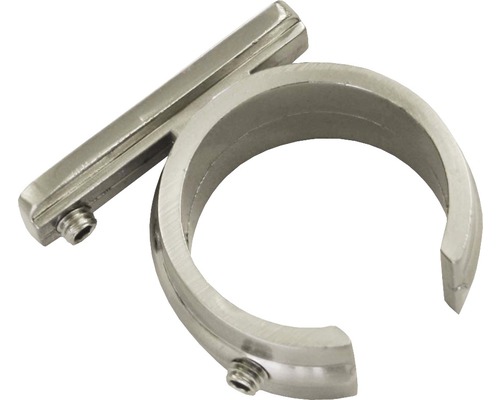 Adaptateur anneau Windsor pour rallonge de tringle universelle Ø 25 mm aspect acier inoxydable