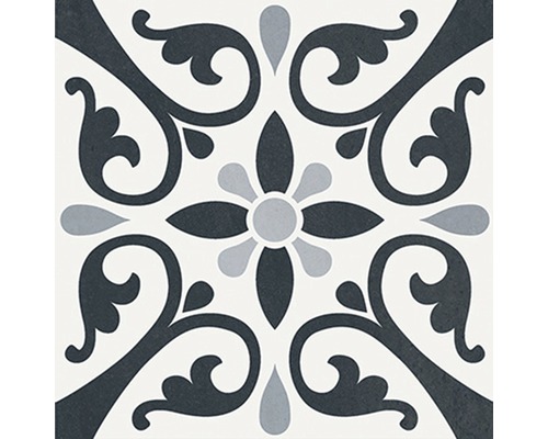 Fliese mit floralem Muster