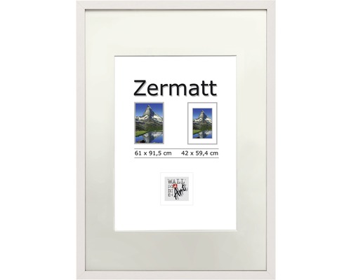 Cadre en bois Zermatt blanc 61x91.5 cm