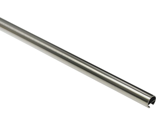 Gardinenstange mit Innenlauf I Memphis edelstahl-optik 160 cm Ø 16 mm Gardinenstange mit Innenlauf I Memphis edelstahl-optik 160 cm Ø 16 mm