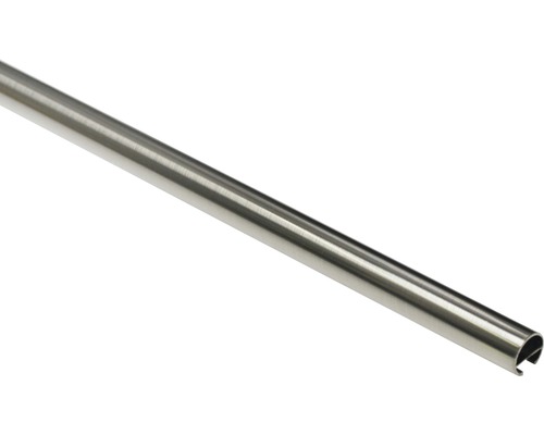 Gardinenstange mit Innenlauf I Memphis edelstahl-optik 200 cm Ø 16 mm Gardinenstange mit Innenlauf I Memphis edelstahl-optik 200 cm Ø 16 mm