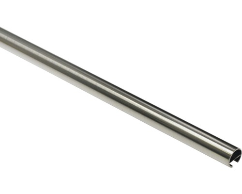 Gardinenstange mit Innenlauf I Memphis edelstahl-optik 240 cm Ø 16 mm Gardinenstange mit Innenlauf I Memphis edelstahl-optik 240 cm Ø 16 mm