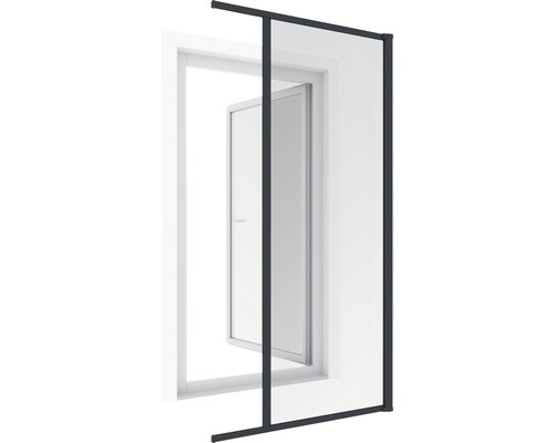 Moustiquaire de porte devant fenêtre ouverte