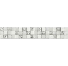 Mosaikfliese mit Glas- und Natursteinoptik