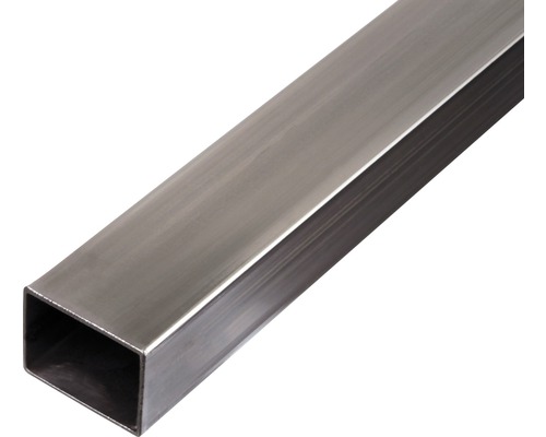 Rechteckrohr Stahl 40x20x2 mm, 1 m Rechteckrohr Stahl 40x20x2 mm, 1 m