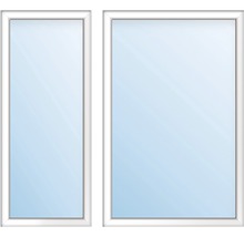Zwei Fenster mit Rahmen