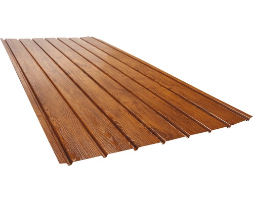 Tôle profilée aspect bois