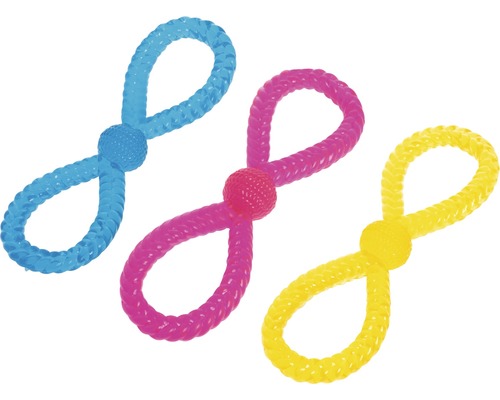 Hundespielzeug TPR Knoten 28 cm, farblich assortiert