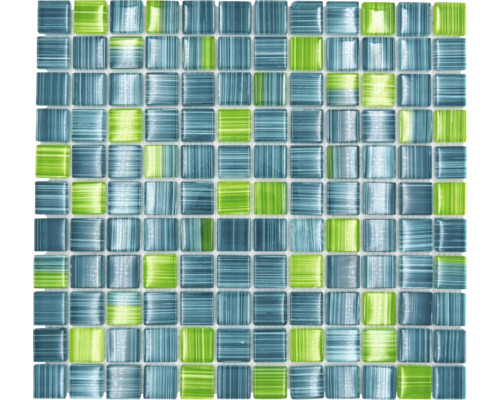 Mosaïque de verre de cristal XCM 8250 2.5x2.5 cm Mosaïque avec pierres carrées brillantes