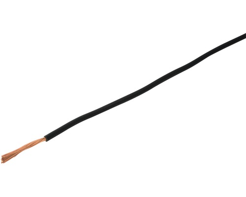 Câble électrique multibrin en T 1x1 mm2 noir Eca (au mètre)