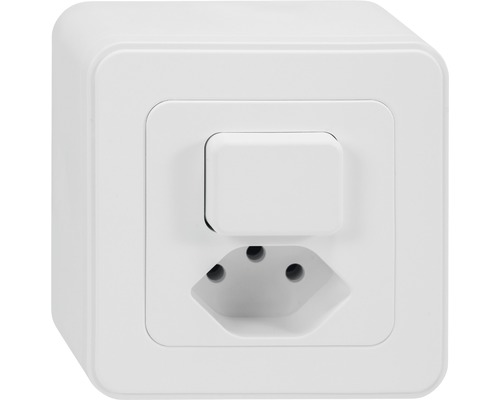 Combinaison d'interrupteur inverseur Mica4you AP SCH3/T13 blanc