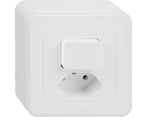 Combinaison d'interrupteur inverseur Mica4you AP SCH6/T13 blanc