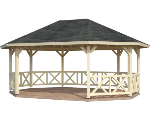 Pavillon de jardin en bois avec toit