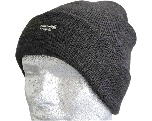 Casquette tricotée noir unisexe