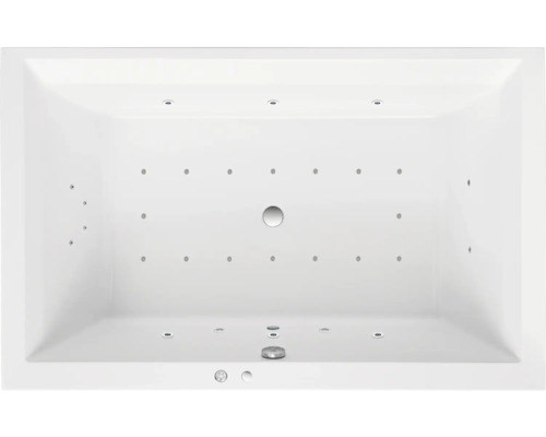 Baignoire balnéo rectangulaire OTTOFOND Space 120 x 190 cm blanc brillant 55990