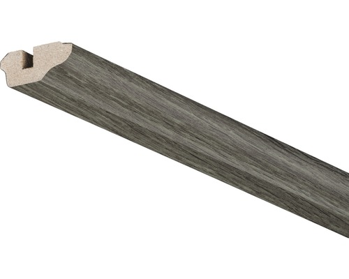 Moulure pour plafond Authentic noyer 17x36x2600 mm Plinthe arrondie quart de cercle grise