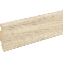 SKANDOR Sockelleiste Riffeleiche sägerau FOEI413 FU60L 19 x 58 x 2400 mm