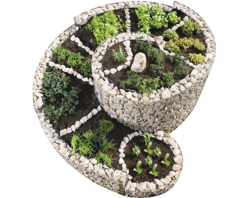 Bellissa Spirale à fines herbes Gabione 200x150 cm Bellissa Spirale à fines herbes Gabione 200x150 cm