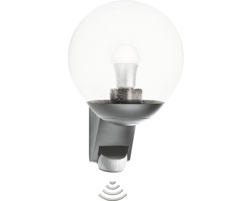 Applique extérieure LED Steinel avec capteur 1 ampoule L585 h 307 mm anthracite/transparent