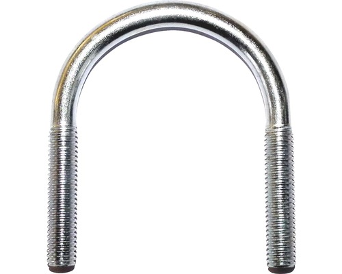 Bügelschraube rund verzinkt 8x54 mm 1" 100 St. U-Bügel aus Metall mit Gewinde