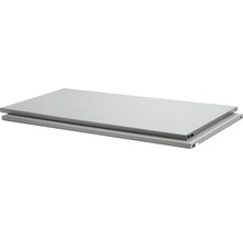 Dolle Stahlfachboden 800 x 400 mm silber 2 Stück