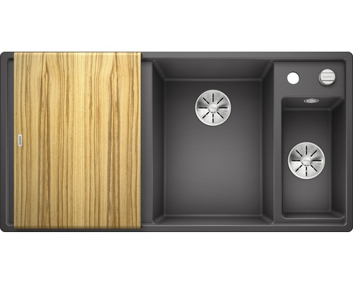 Évier en silgranit avec planche à découper