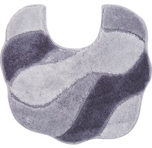 Tapis contour WC Carmen gris 55x50 cm-thumb-0
