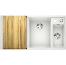 Blanco AXIA III 6 S Spüle BxT 1000x510 mm Silgranit weiss inkl. Holzschneidbrett und Multifunktionsschale 523466