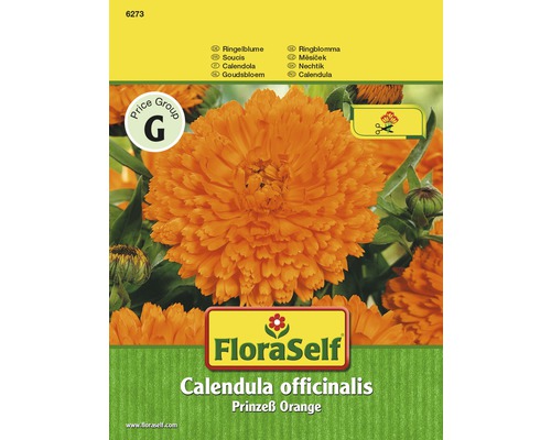 Ringelblume 'Prinzess Orange' FloraSelf samenfestes Saatgut Blumensamen