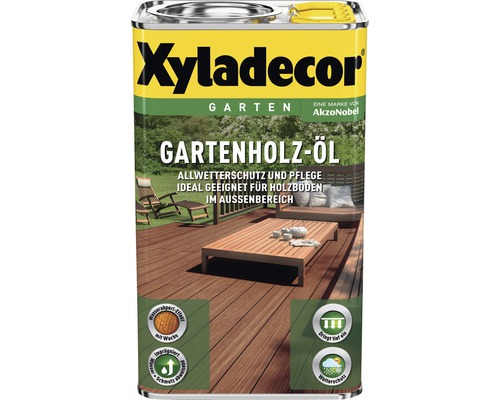 Huile pour bois XYLADECOR marron foncé 2,5 l Boîte d''huile pour bois de jardin Xyladecor pour l''extérieur