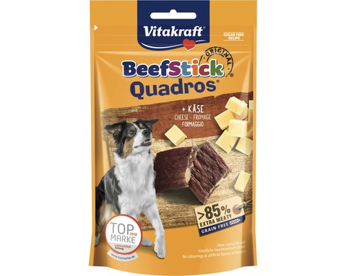 Vitakraft En-cas pour chiens Beef-Stick® Quadros fromage, 70 g
