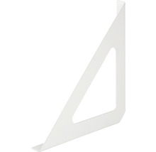 Weisser Regalwinkel mit dreieckiger Aussparung