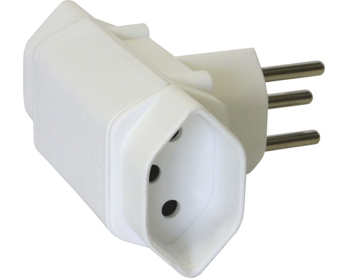 Prise de dérivation 2xT13 blanche Adaptateur triple pour prises
