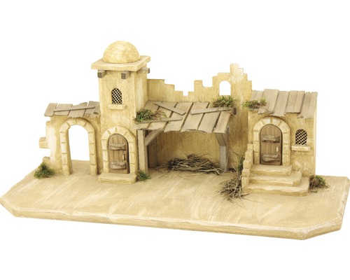 Stall Jerusalem 70x29x32 cm mit Krippenfiguren 11tlg Stall Jerusalem 70x29x32 cm mit Krippenfiguren 11tlg